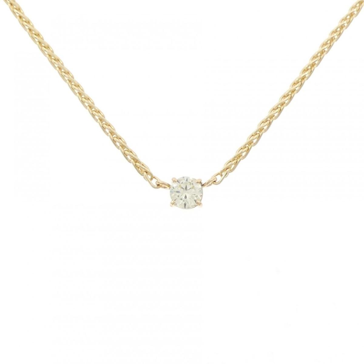 K18YG ソリティア ダイヤモンド ネックレス 0.26CT【中古】|KOMEHYO ONLINESTORE 店