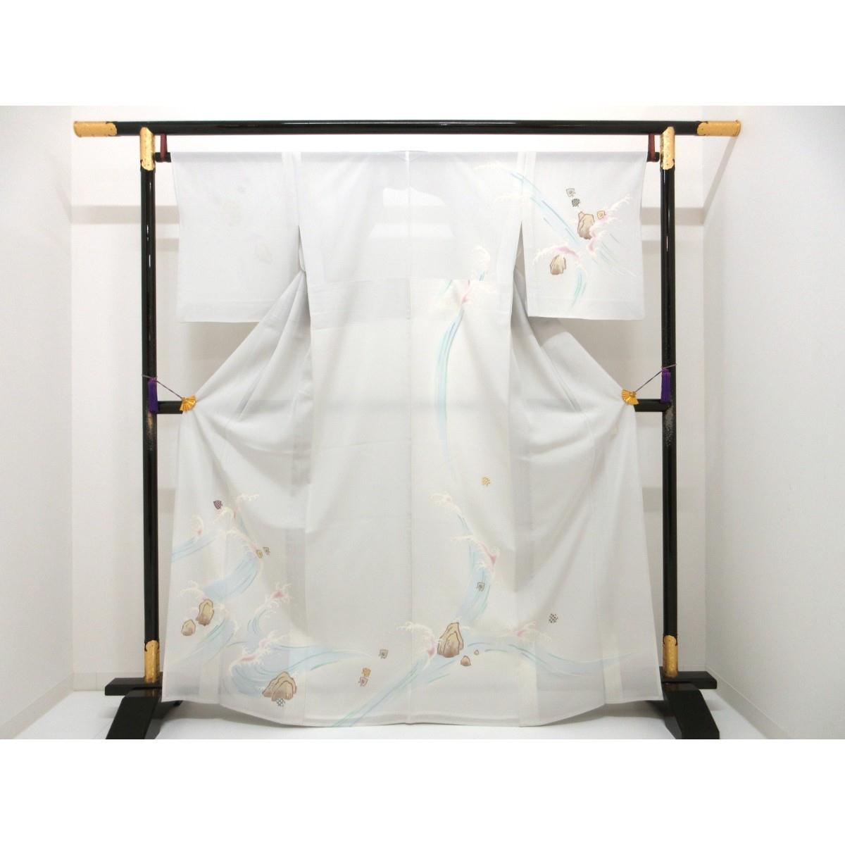 単衣　駒絽訪問着　吉本大輔【本加賀友禅】【中古】｜KOMEHYO ONLINESTORE 店