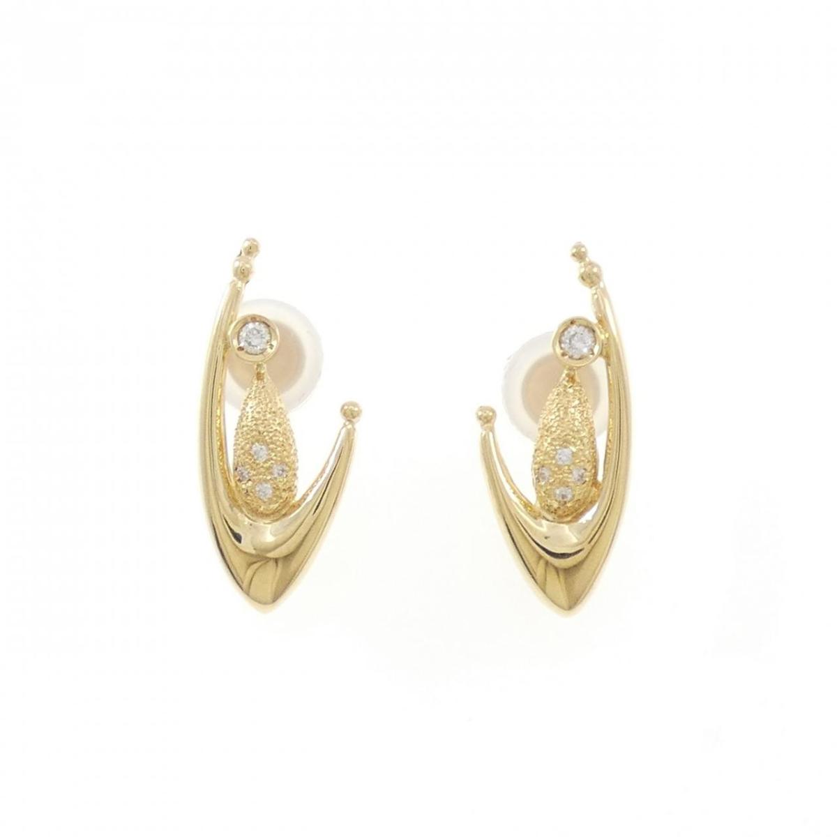 名執左結里 ダイヤモンド イヤリング 0.12CT【中古】｜KOMEHYO ONLINESTORE 店
