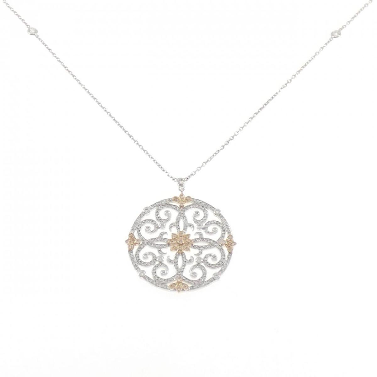 K18WG/K18PG ダイヤモンド ネックレス 0.88CT【中古】|KOMEHYO ONLINESTORE 店