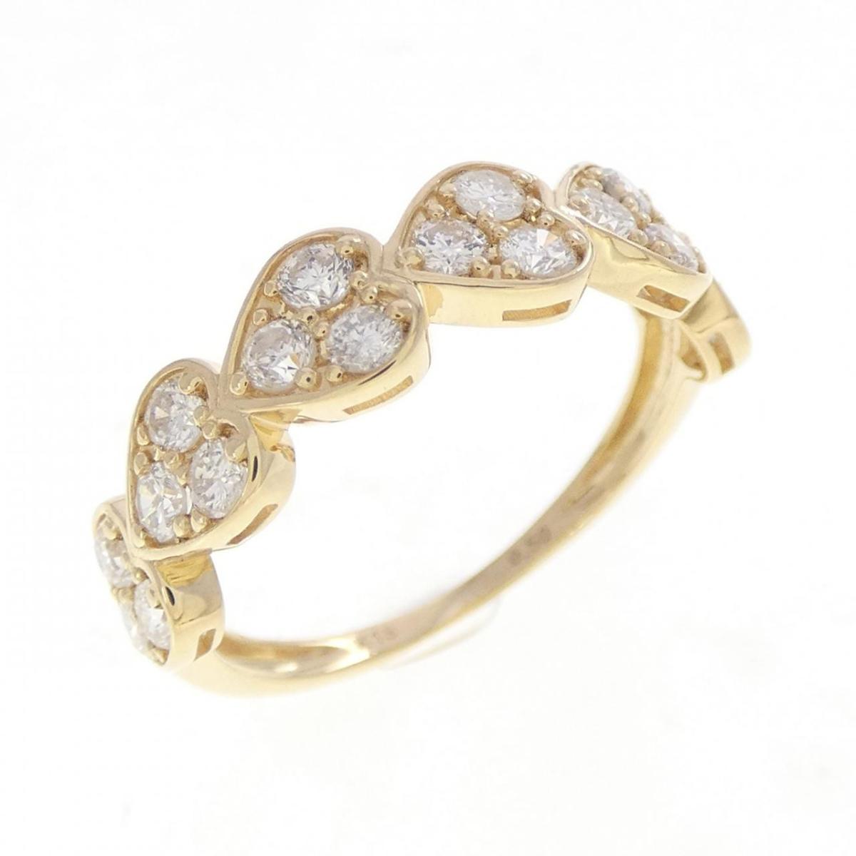 K18YG ハート ダイヤモンド リング 0.50CT【中古】｜KOMEHYO ONLINESTORE 店