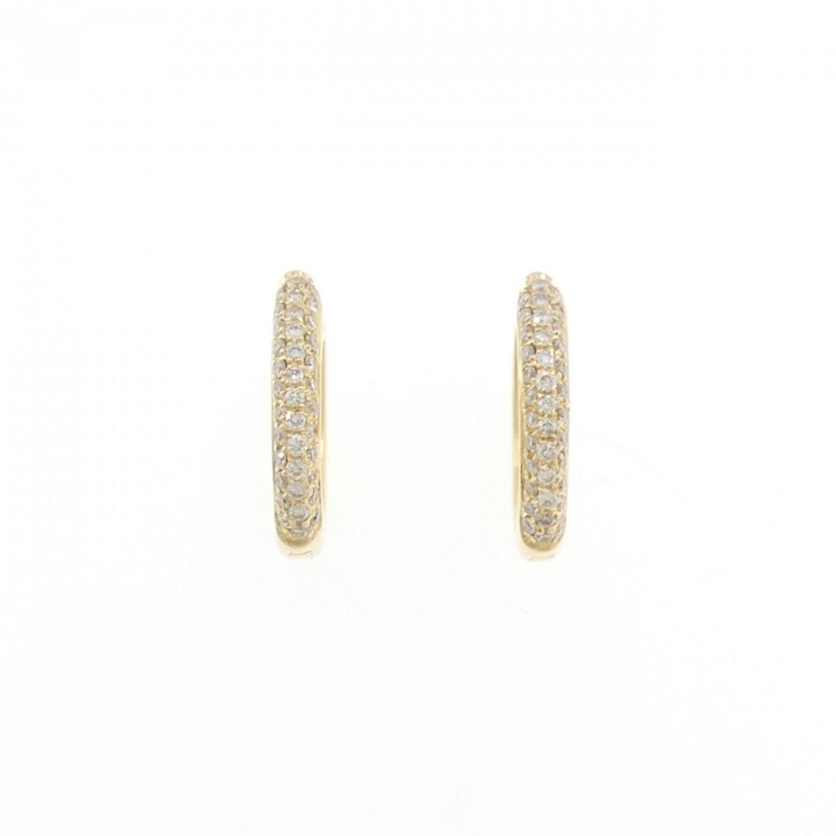 K18YG パヴェ ダイヤモンド ピアス 0.24CT【中古】｜KOMEHYO ONLINESTORE 店