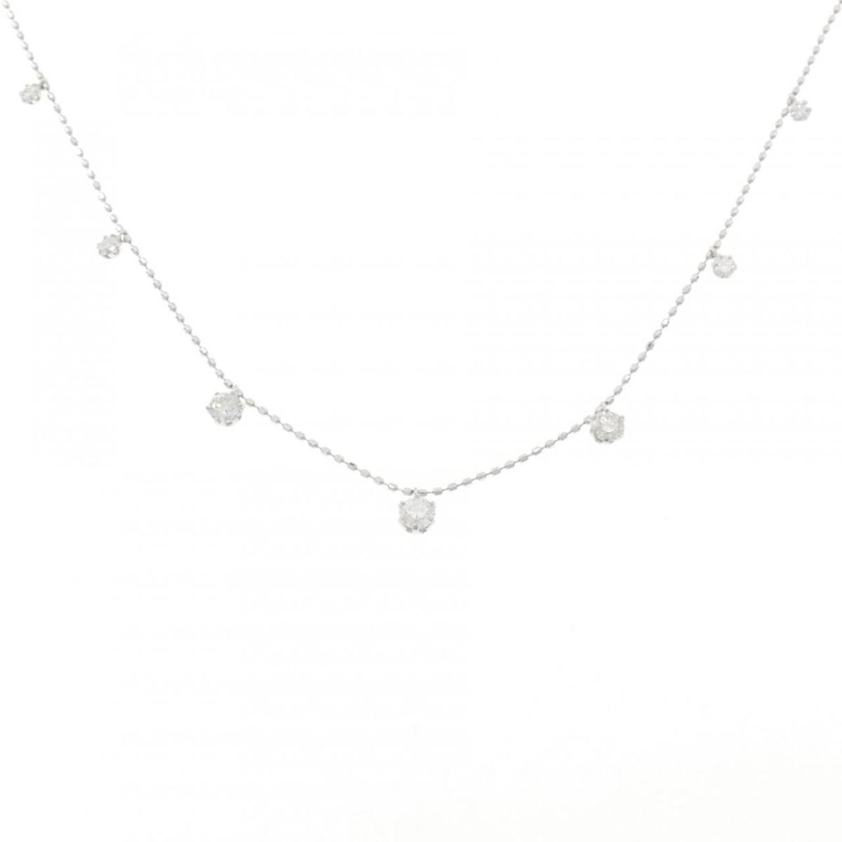 K18WG ダイヤモンド ネックレス 0.50CT【中古】｜KOMEHYO ONLINESTORE 店
