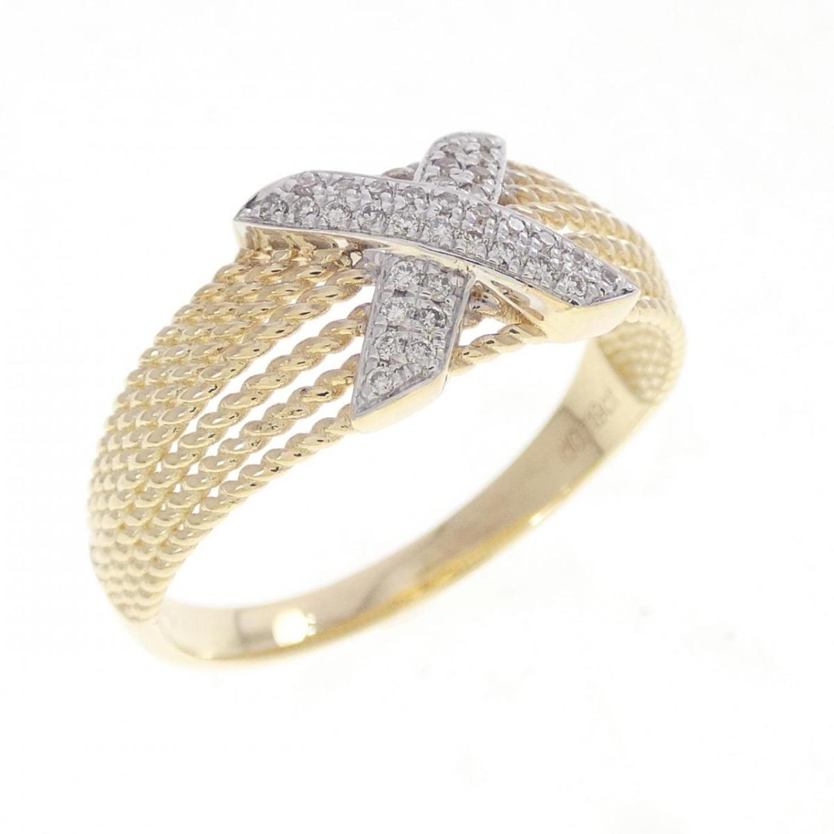 375YG/375WG ダイヤモンド リング 0.119CT【中古】｜KOMEHYO ONLINESTORE 店