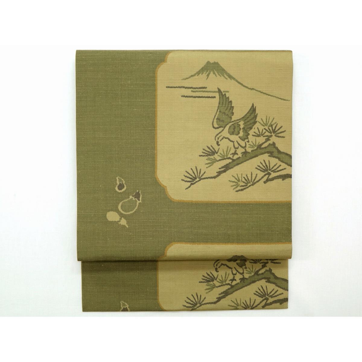 ☆決算特価商品☆ 紬織【中古】 【未使用品】名古屋帯 - 帯 - www 