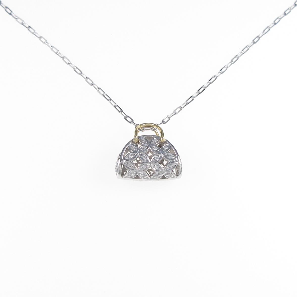 お手頃価格 ｋ１８ｗｇ ｋ１８ｙｇ ７５０ｗｇ バッグ ダイヤモンドネックレス 中古 Qbdworks Com