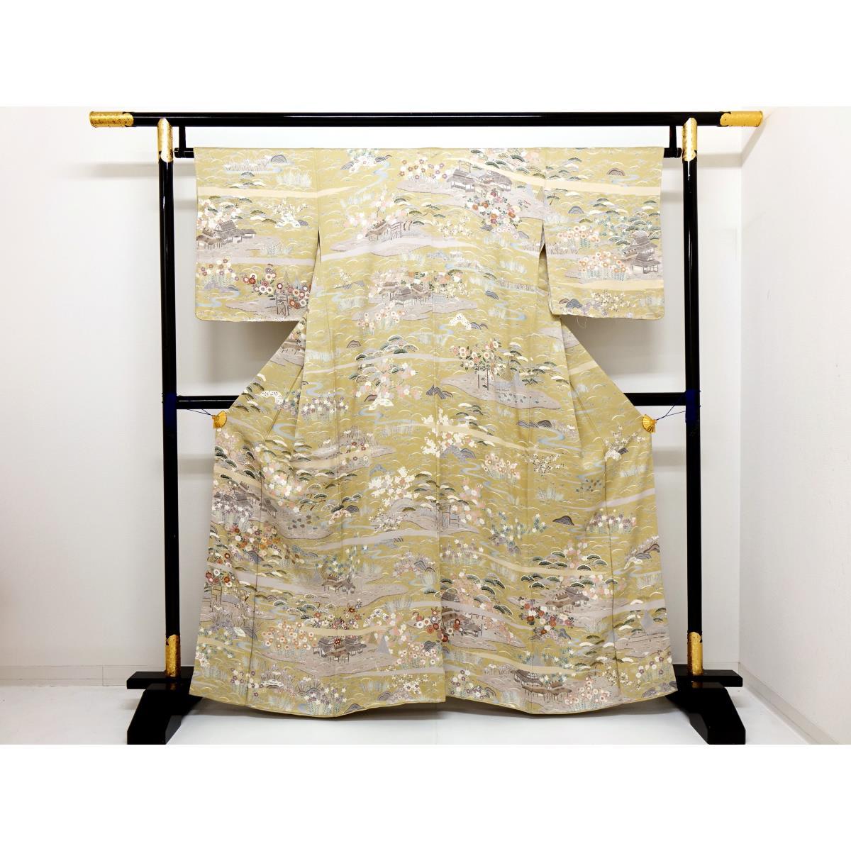 専門店では 着物 未使用品 訪問着 友禅金彩加工 身丈ｓ寸 中古 Www Wbnt Com