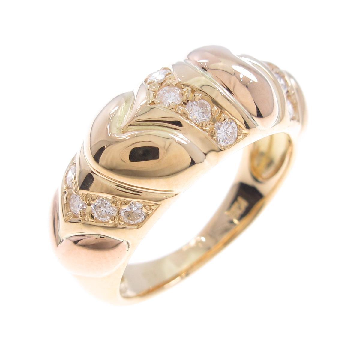 お手頃価格 ｋ１８ｙｇ ダイヤモンドリング 中古 Qbdworks Com