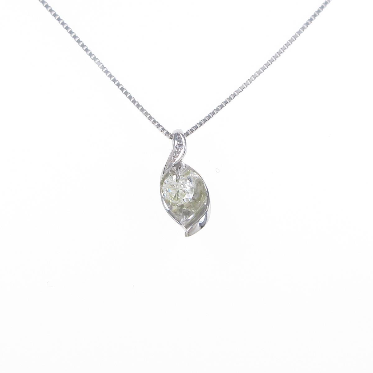 k18wg ソリティア ダイヤモンドネックレス 中古 Komehyo Onlinestore 店 k18wg ソリティア ダイヤモンドネックレス 中古 Komehyo Onlinestore 店