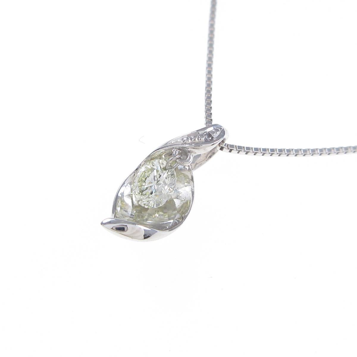 k18wg ソリティア ダイヤモンドネックレス 中古 Komehyo Onlinestore 店 k18wg ソリティア ダイヤモンドネックレス 中古 Komehyo Onlinestore 店