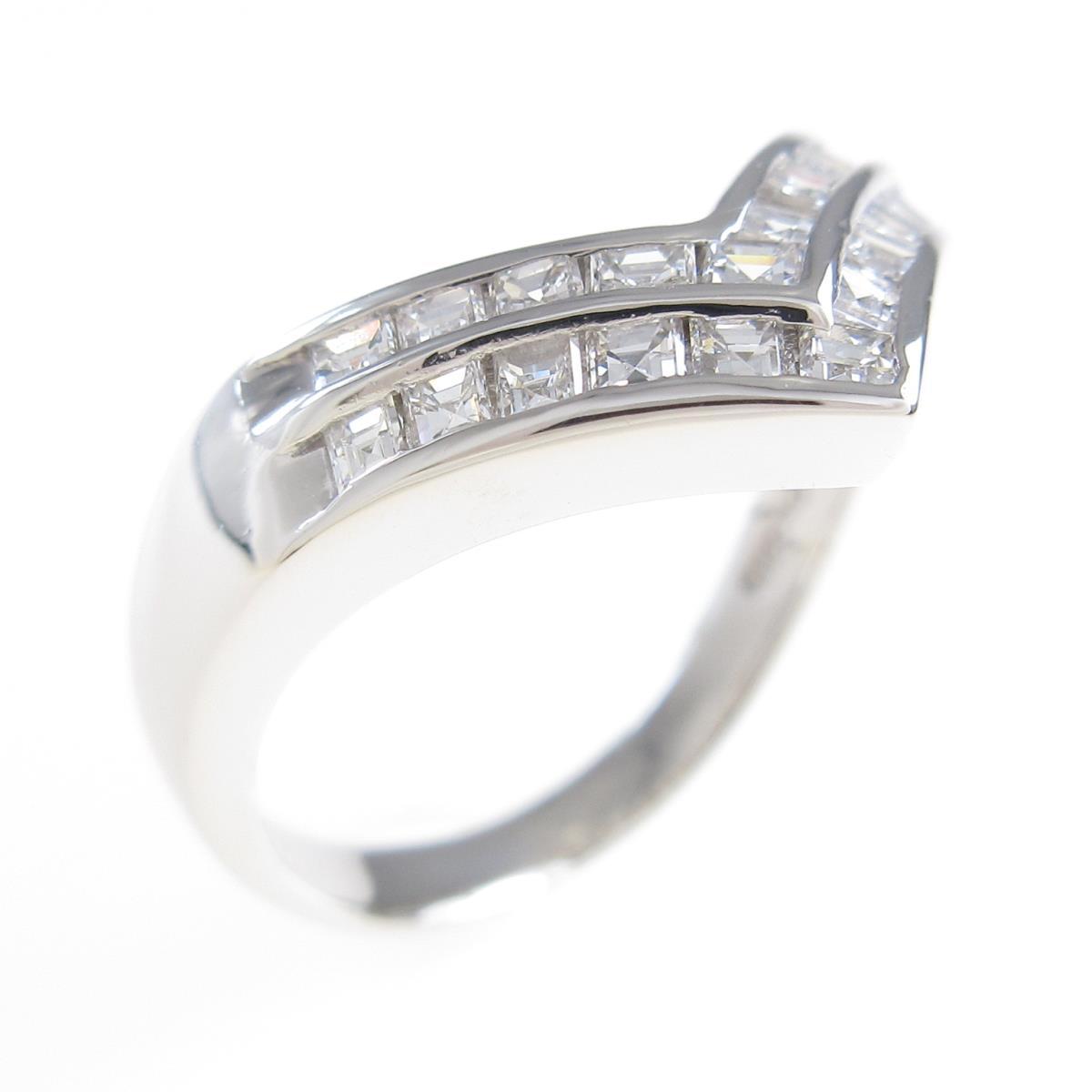 大好き 指輪 リング ｐｔ ダイヤモンドリング 中古 Fah Co Bw