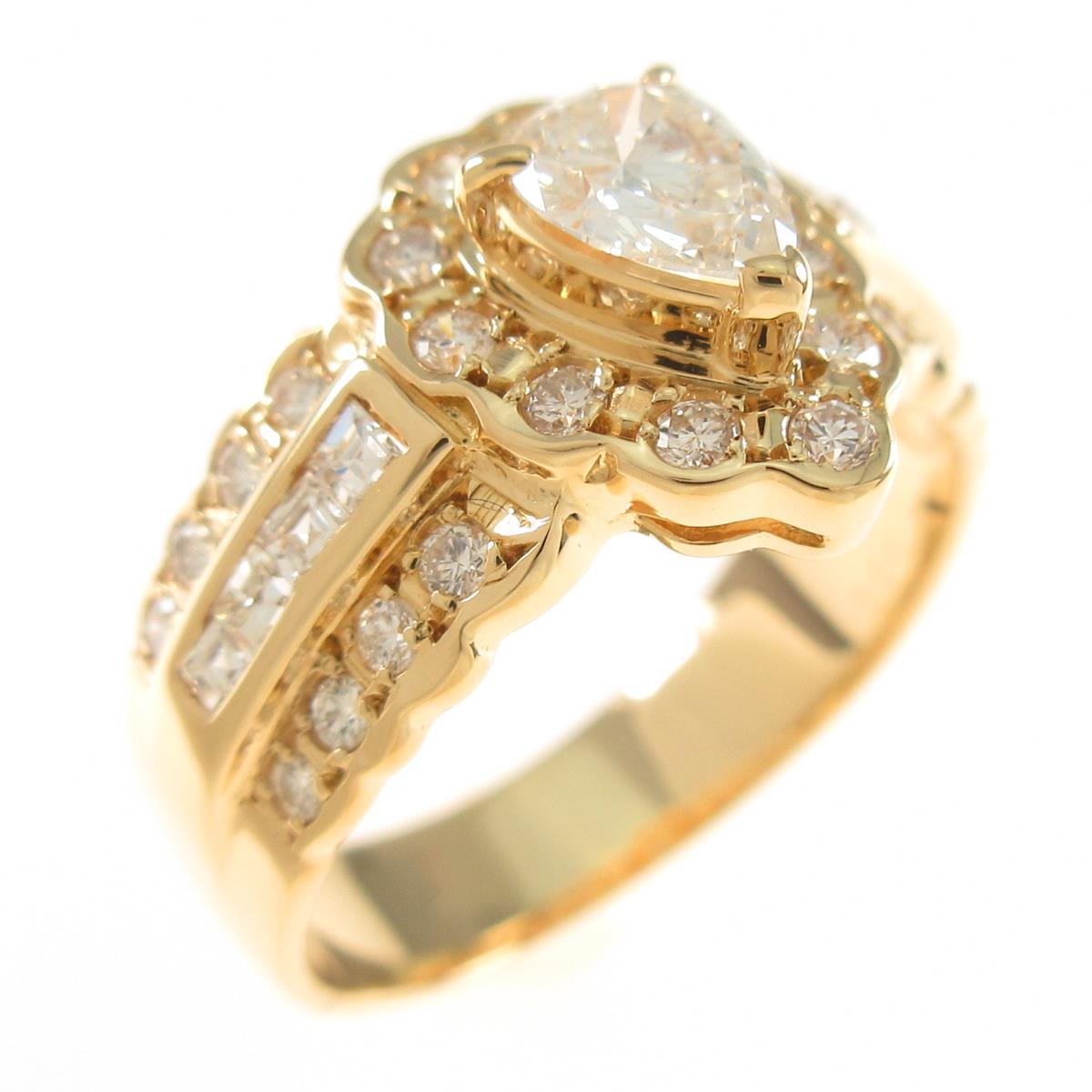 指輪 リング 福袋セール ｋ１８ｙｇ ダイヤモンドリング 中古 Beachsidecliniccr Com