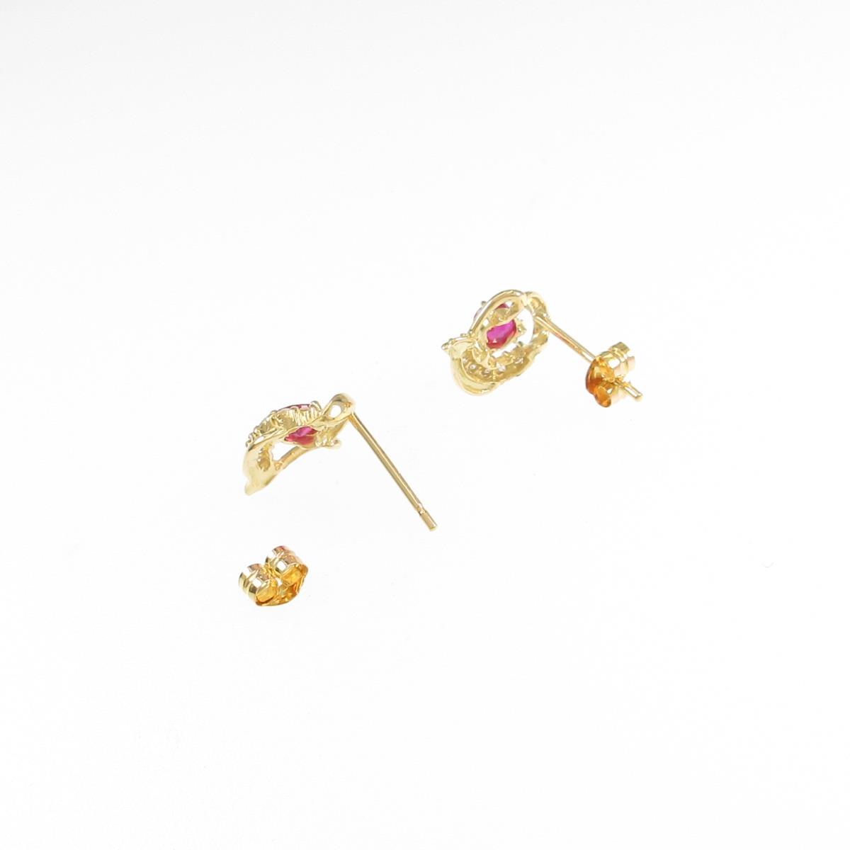 ルビーピアス 中古 Liceochiloe Cl