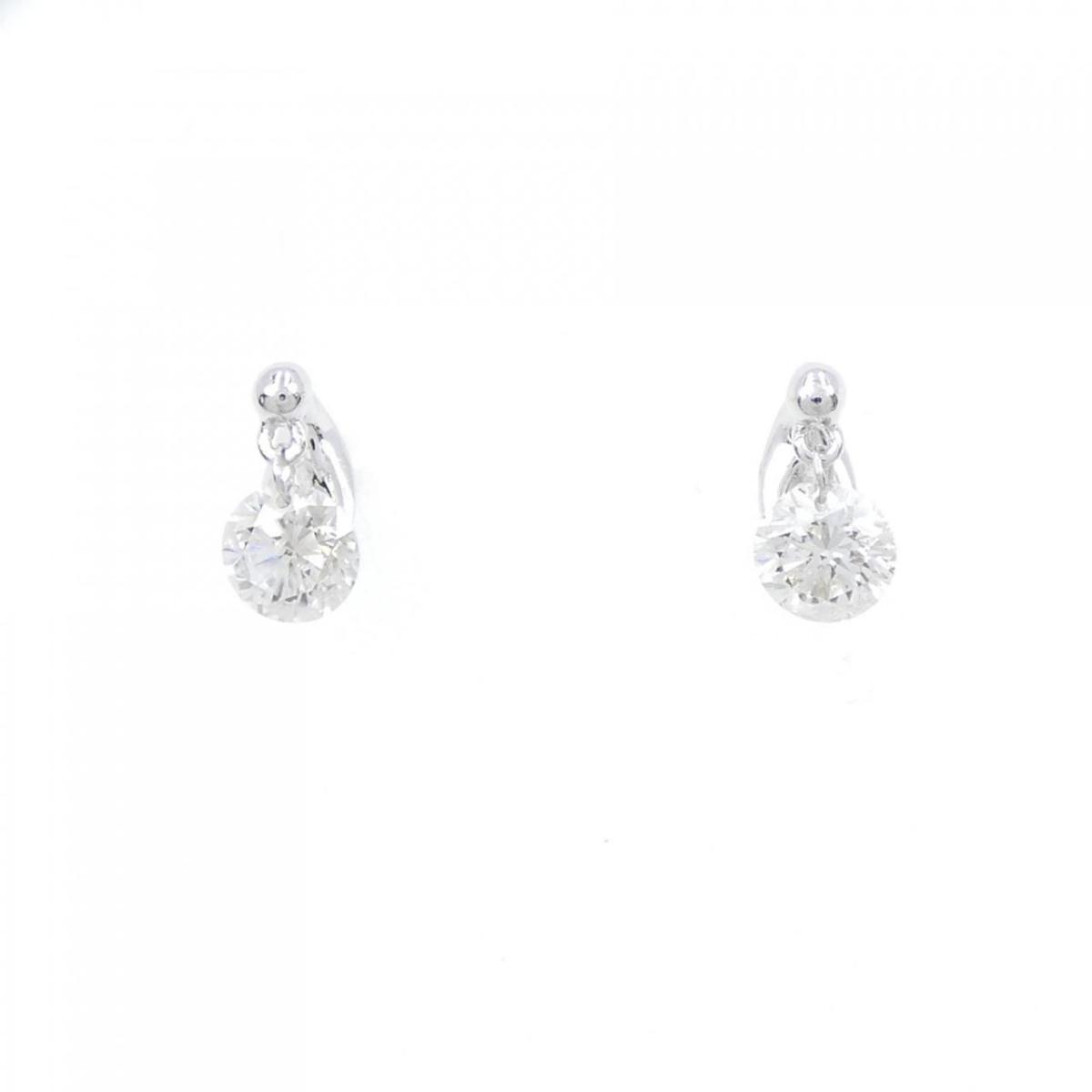 18%OFF K18WG ダイヤモンド ピアス 0.50CT tempoheritage.com