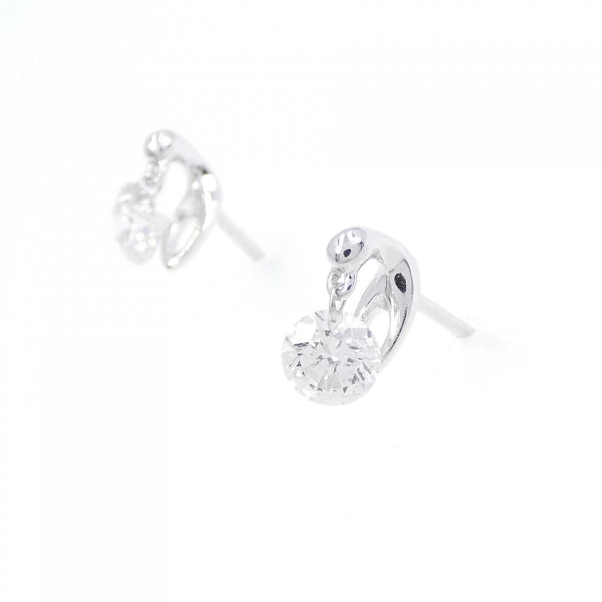18%OFF K18WG ダイヤモンド ピアス 0.50CT tempoheritage.com