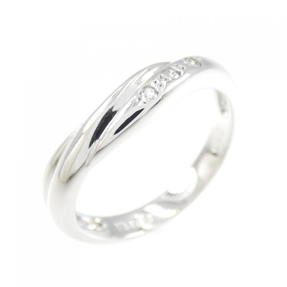 K14WG ダイヤモンド リング 0.03CT