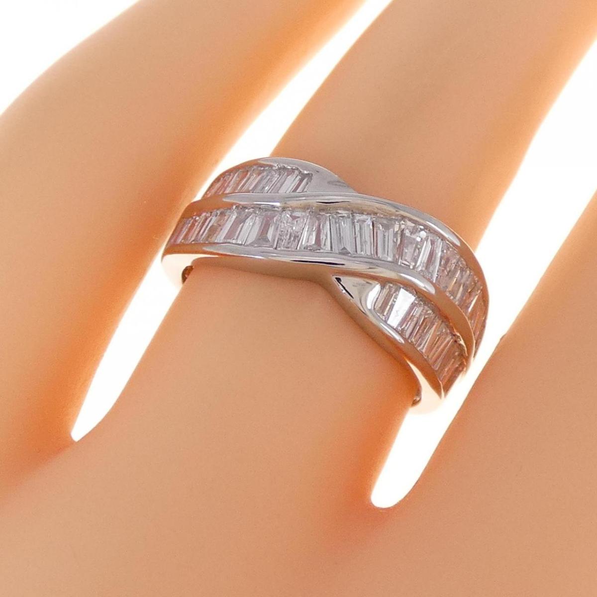 K18WG ダイヤモンド リング レディースジュエリー・アクセサリー 