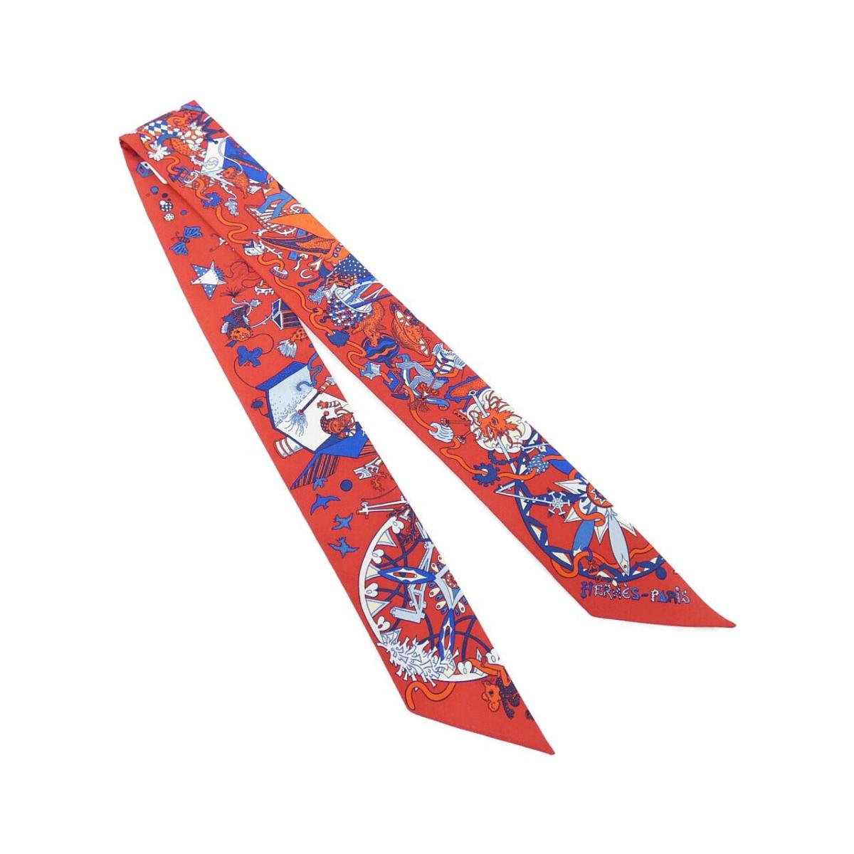 5%OFF エルメス LA FOLLE PARADE ツイリー 062899S スカーフ