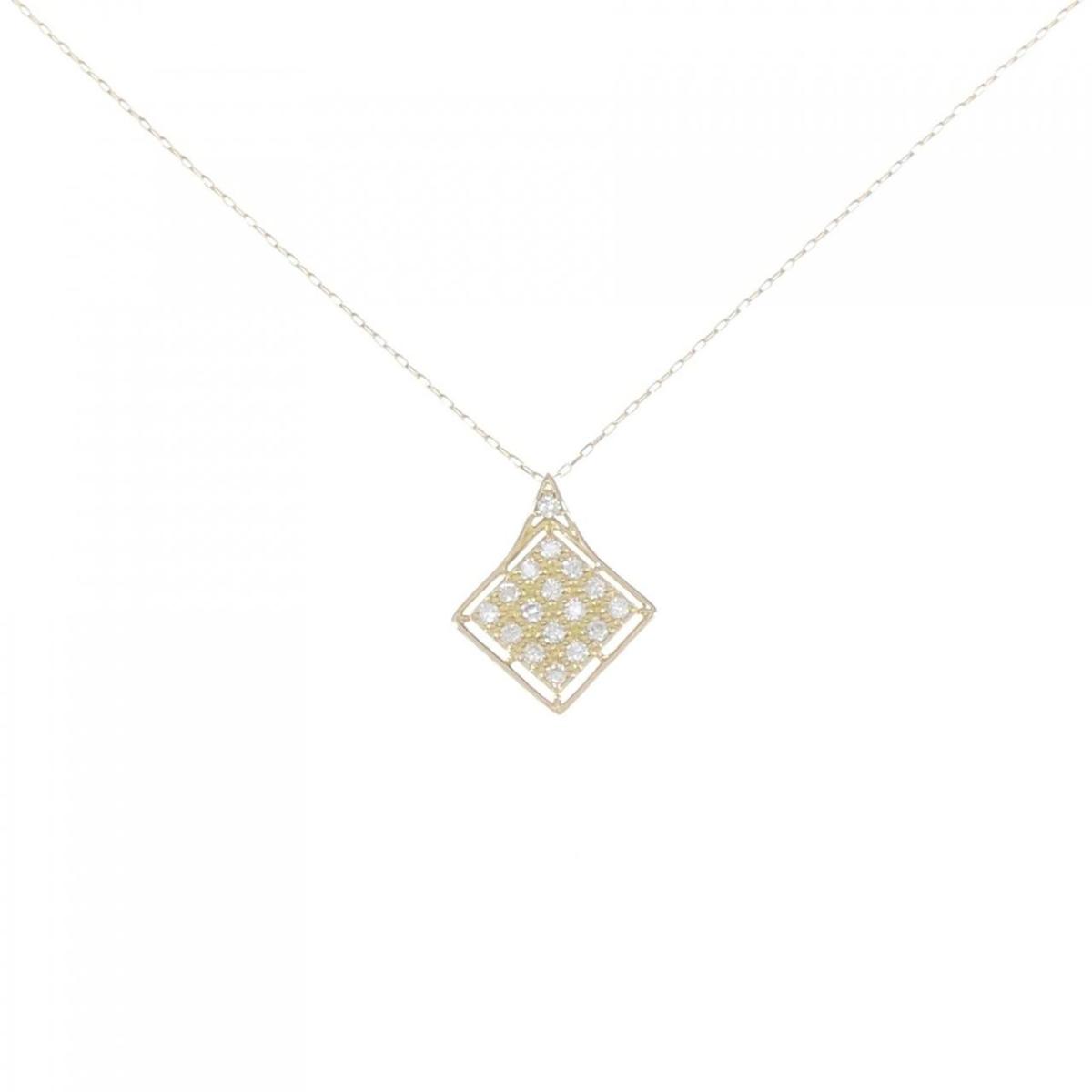 【KOMEHYO】 【リメイク】K18YG ダイヤモンド ネックレス 0.20CT【中古】 【コメ兵】
