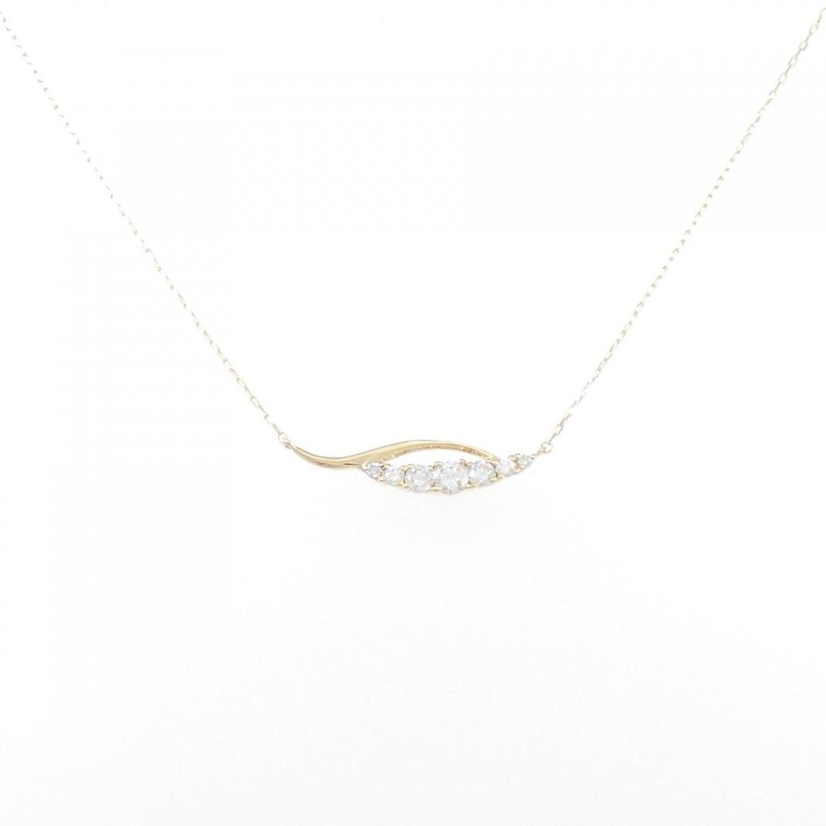 【KOMEHYO】 【リメイク】K18YG ダイヤモンド ネックレス 0.20CT【中古】 【コメ兵】