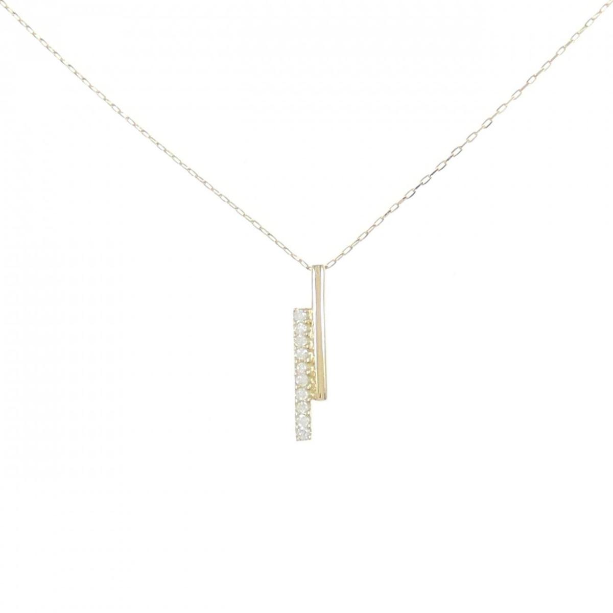 【KOMEHYO】 【リメイク】K18YG ダイヤモンド ネックレス 0.05CT【中古】 【コメ兵】