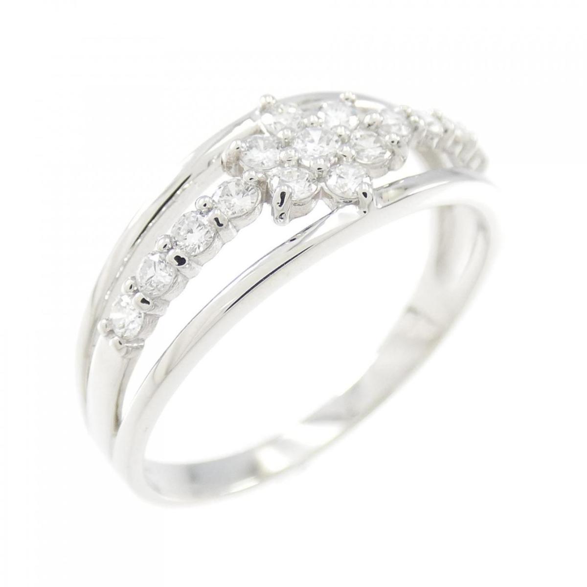 【リメイク】PT ダイヤモンド リング 0.30CT【中古】