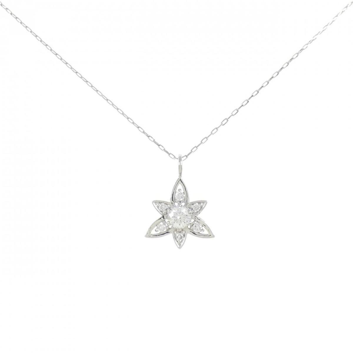 【KOMEHYO】 【リメイク】PT ダイヤモンド ネックレス 0.14CT【中古】 【コメ兵】