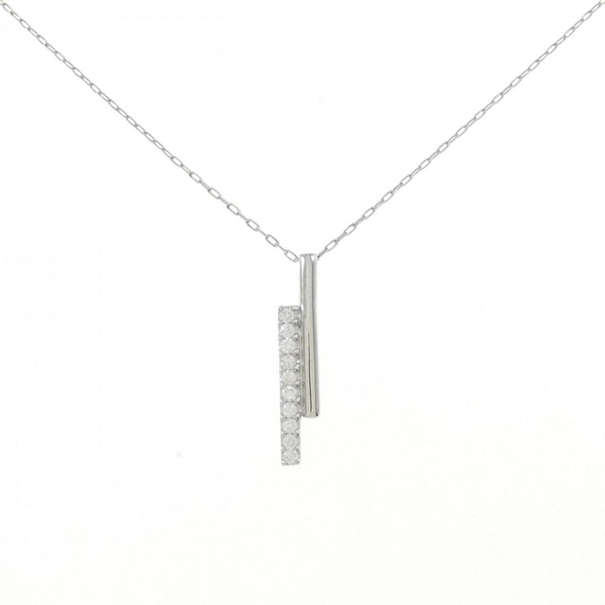 【KOMEHYO】 【リメイク】PT ダイヤモンド ネックレス 0.05CT【中古】 【コメ兵】