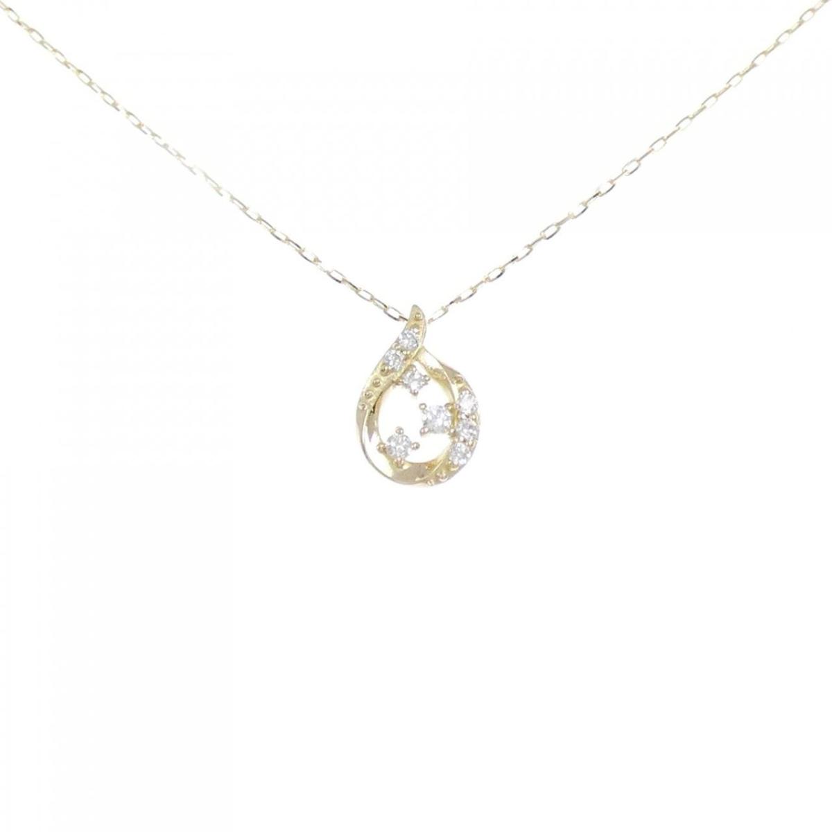 【KOMEHYO】 【リメイク】K18YG ダイヤモンド ネックレス 0.06CT【中古】 【コメ兵】