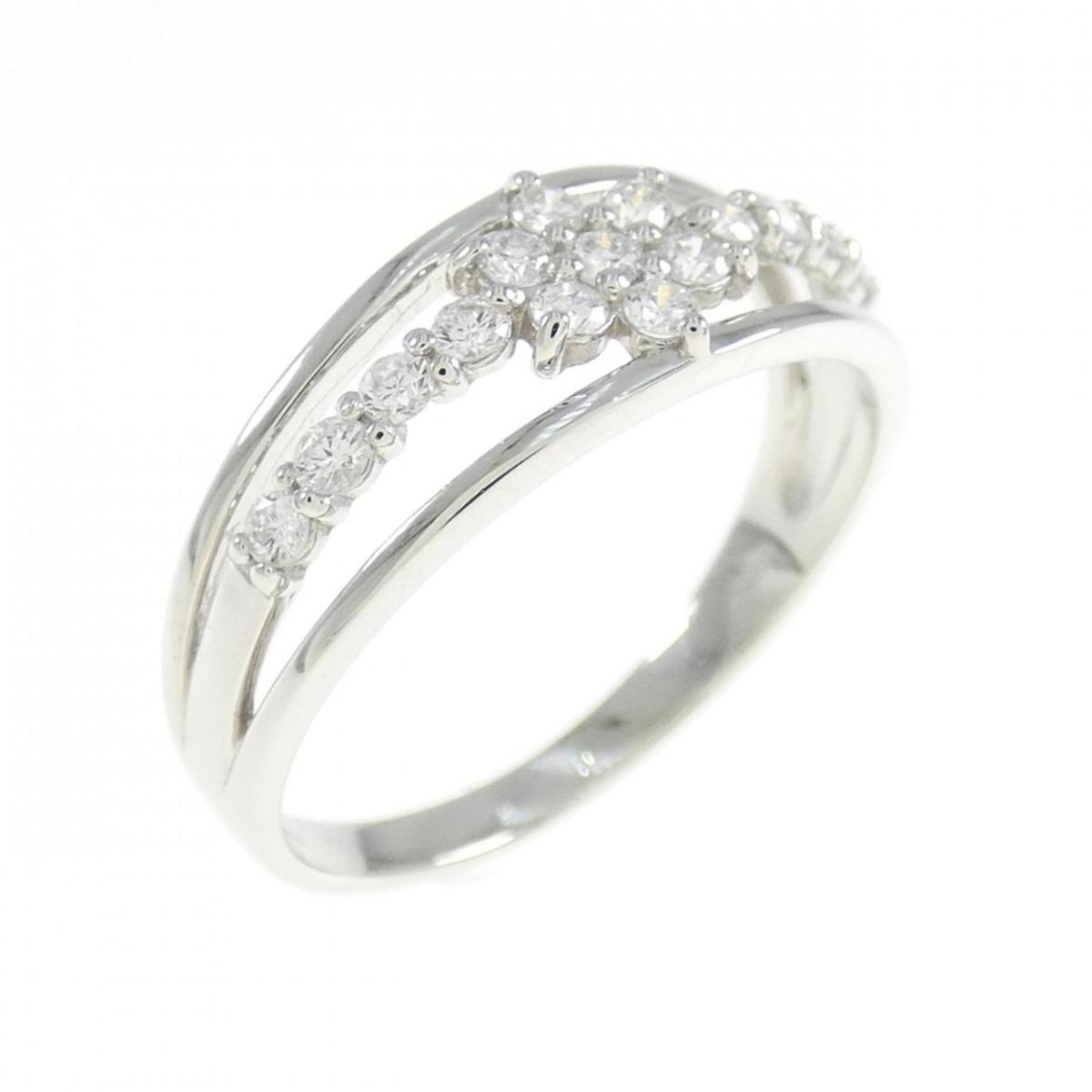 【リメイク】PT フラワー ダイヤモンド リング 0.30CT【中古】｜KOMEHYO ONLINESTORE 店