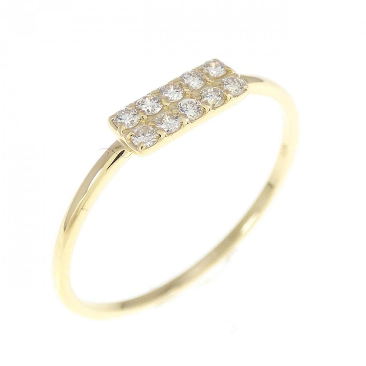 【KOMEHYO】 【リメイク】K18YG ダイヤモンド リング 0.1CT【中古】 【コメ兵】