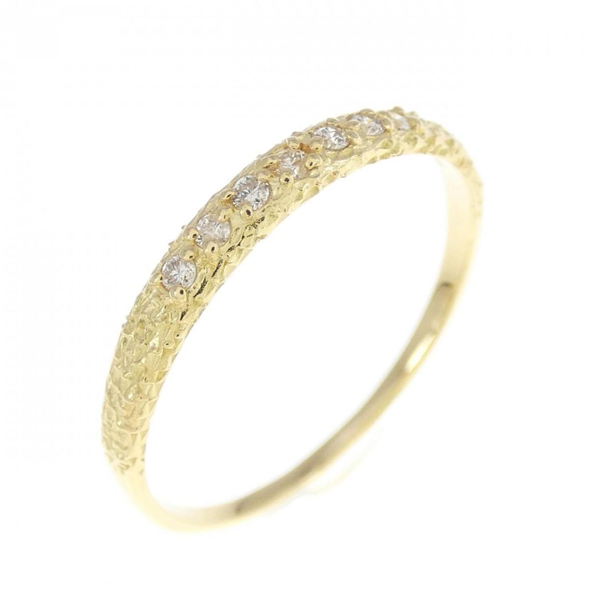 【リメイク】K18YG ダイヤモンド リング 0.05CT【中古】