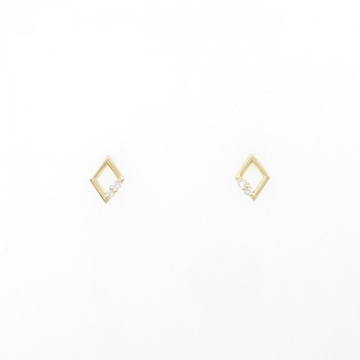 【KOMEHYO】 【リメイク】K18YG ダイヤモンド ピアス 0.04CT【中古】 【コメ兵】