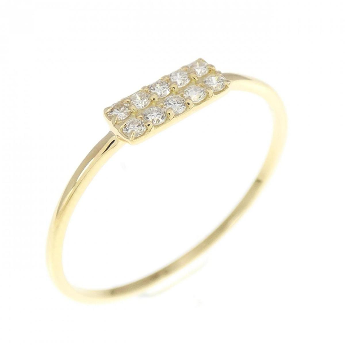 【KOMEHYO】 【リメイク】K18YG ダイヤモンド リング 0.1CT【中古】 【コメ兵】