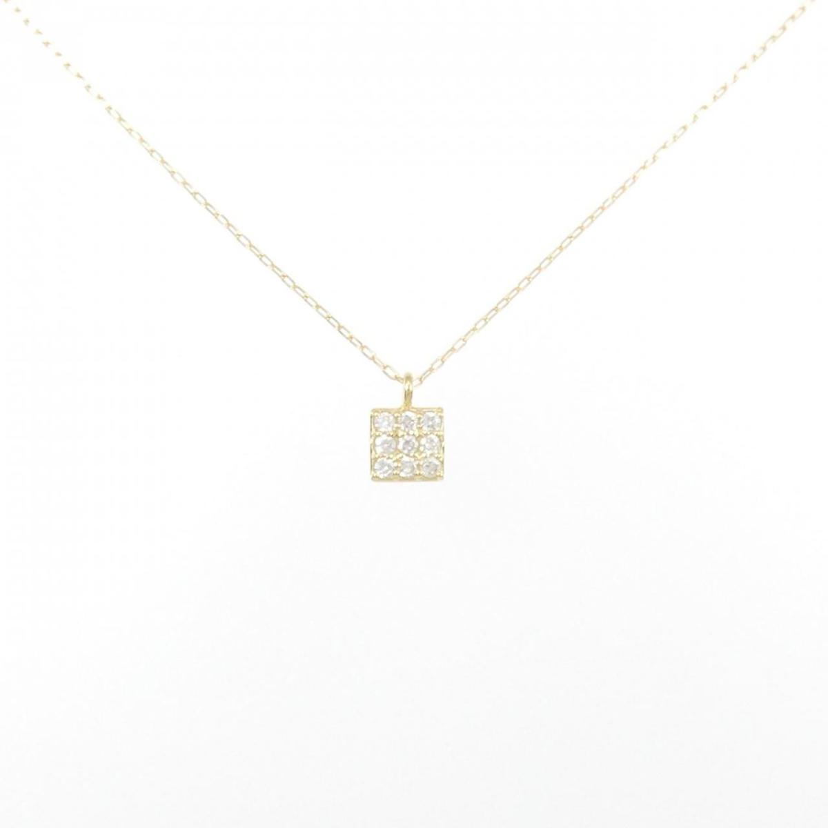 【KOMEHYO】 【リメイク】K18YG ダイヤモンド ネックレス 0.10CT【中古】 【コメ兵】