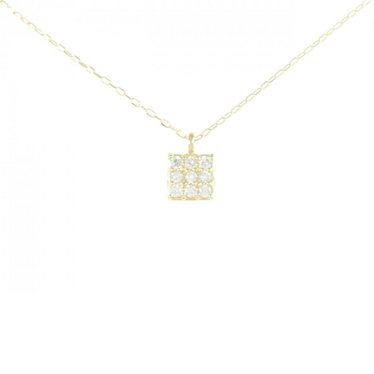 【KOMEHYO】 【リメイク】K18YG ダイヤモンド ネックレス 0.10CT【中古】 【コメ兵】