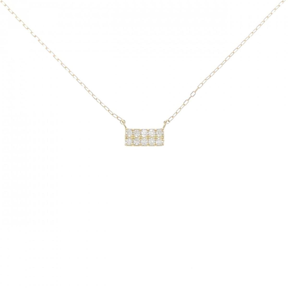 【KOMEHYO】 【リメイク】K18YG ダイヤモンド ネックレス 0.10CT【中古】 【コメ兵】