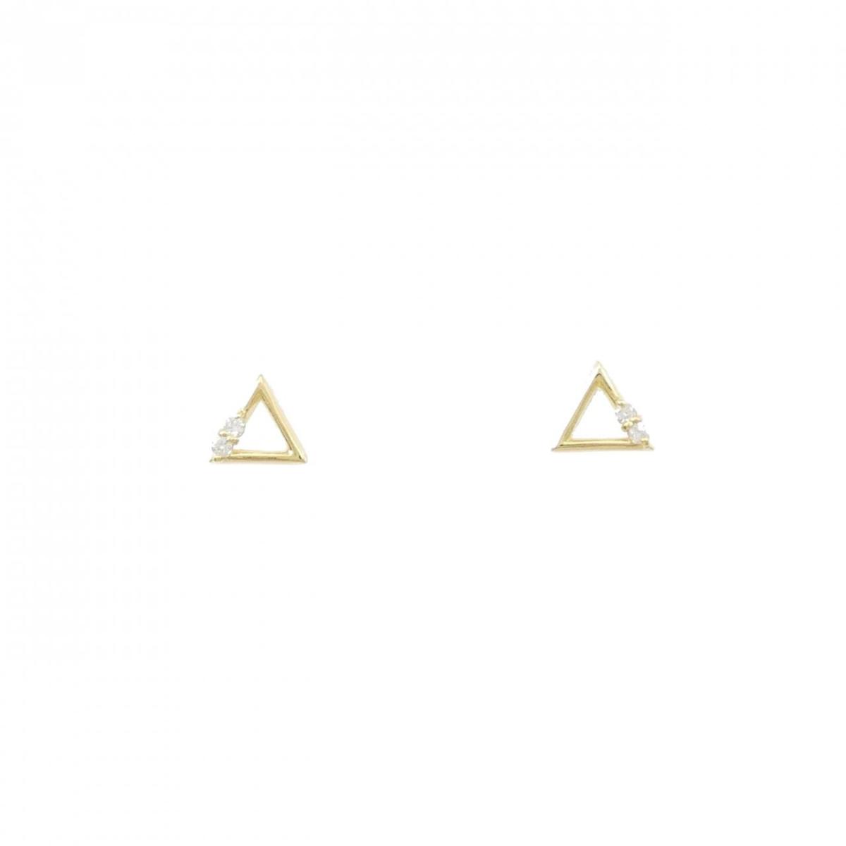 【KOMEHYO】 【リメイク】K18YG ダイヤモンド ピアス 0.04CT【中古】 【コメ兵】
