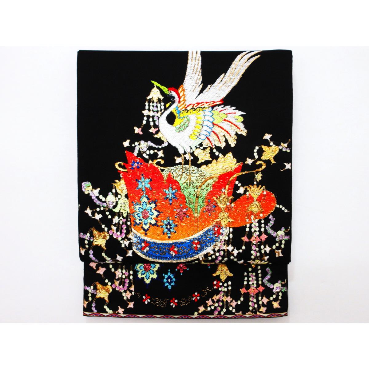 楽天市場】龍村平蔵製「甲比丹孔雀」 本袋帯【中古】 : 銀座かわの屋