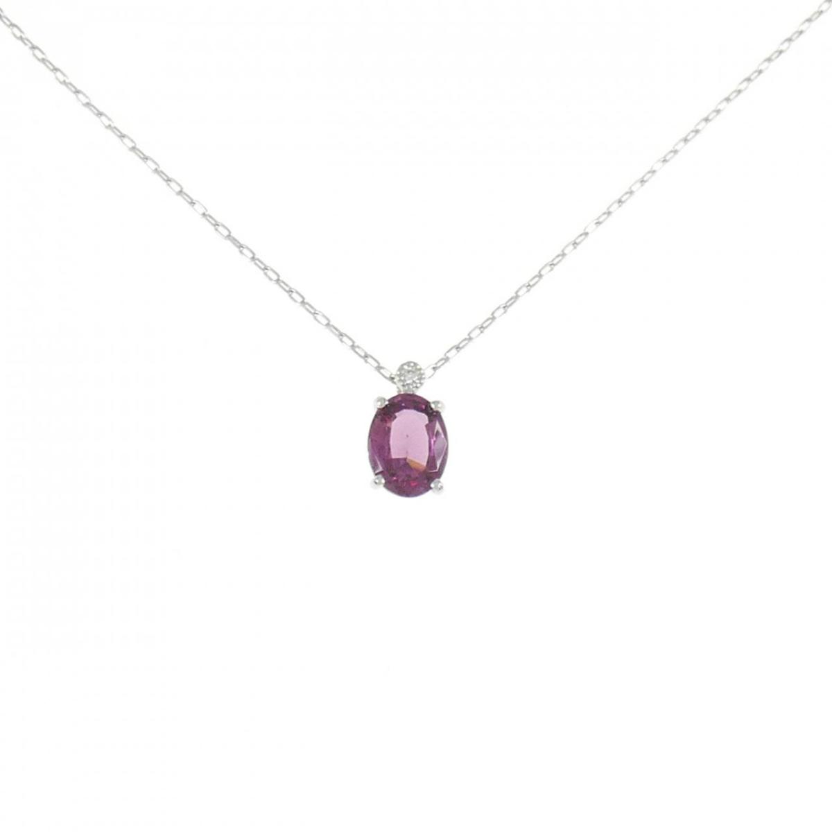 【KOMEHYO】 PT ガーネット ネックレス 1.51CT【中古】 【コメ兵】
