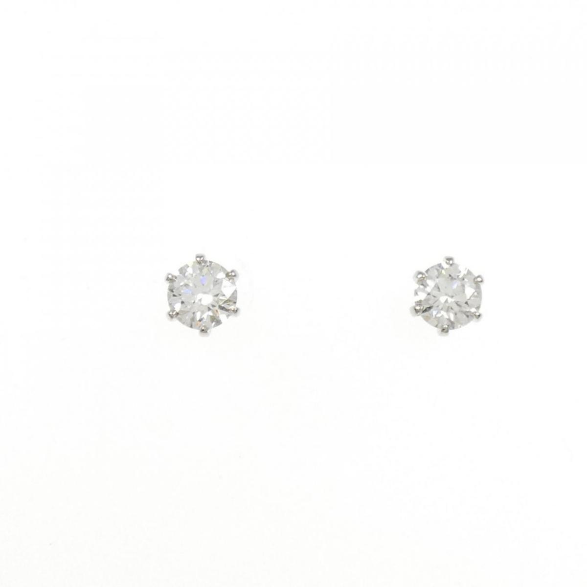 【KOMEHYO】 【リメイク】PT/ST ダイヤモンド ピアス 0.215CT 0.220CT G VS1 EXT H&C【中古】 【コメ兵】