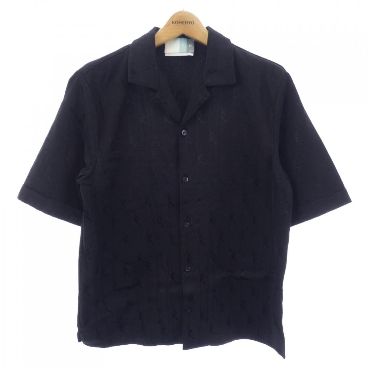 KITH ネイビー ケーブルニット ポロシャツ S KITH ネイビー ケーブルニット ポロシャツ S