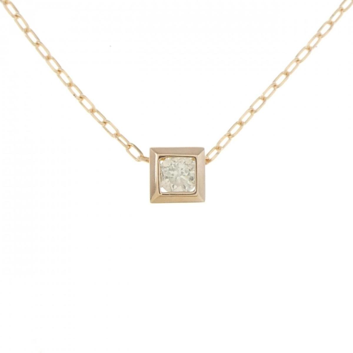 【KOMEHYO】 K18PG ダイヤモンド ネックレス 0.10CT【中古】 【コメ兵】