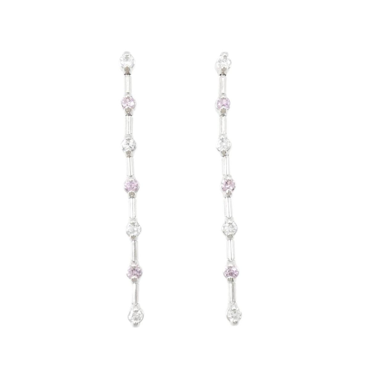 K14WG サファイヤ ピアス【中古】