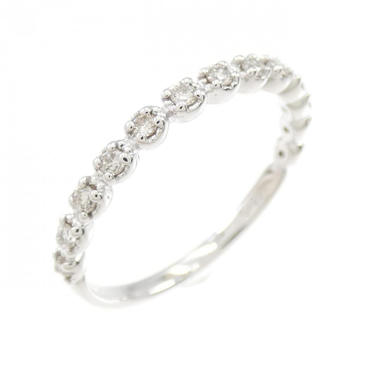 楽天市場】K18PG ハーフエタニティ ダイヤモンド リング 0.13CT