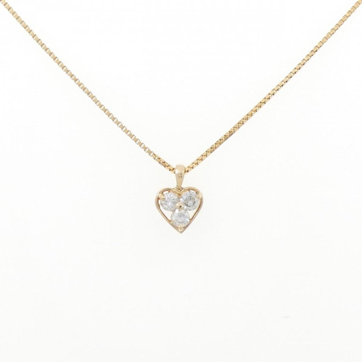K18YG ハート ダイヤモンド ネックレス 0.20CT【中古】｜KOMEHYO ONLINESTORE 店