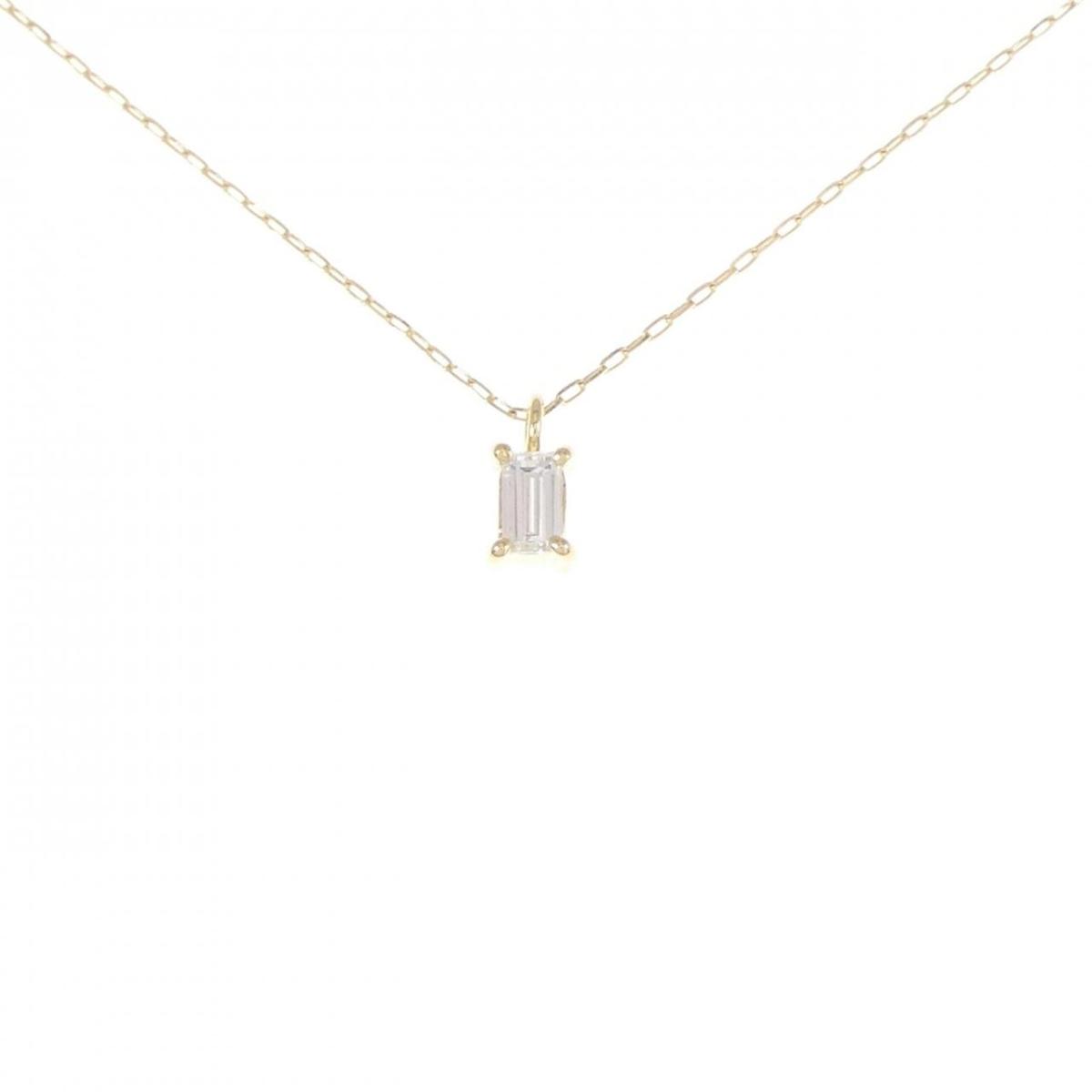 【KOMEHYO】 【リメイク】K18YG ダイヤモンド ネックレス 0.13CT【中古】 【コメ兵】