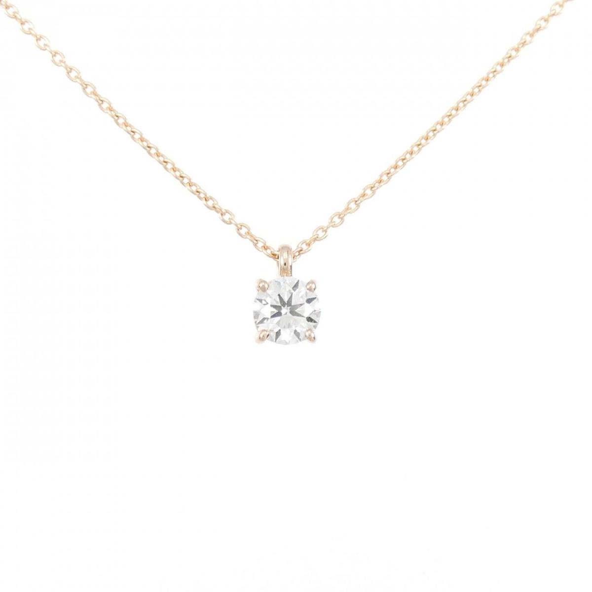 【KOMEHYO】 【リメイク】K18PG ダイヤモンド ネックレス 0.310CT G SI2 VG【中古】 【コメ兵】