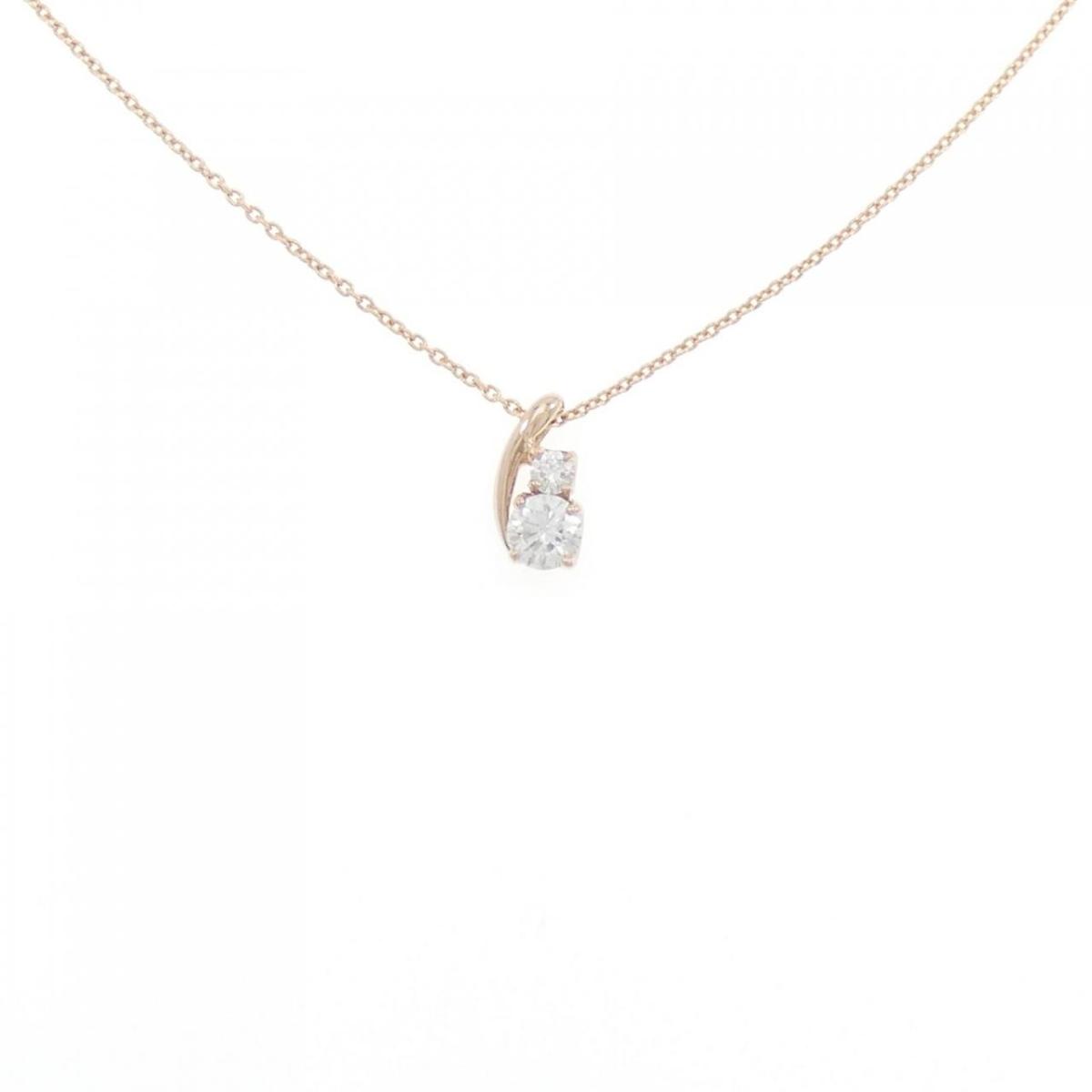 リメイク】K18PG ダイヤモンド ネックレス 0.223CT E VS1 EXT【中古】