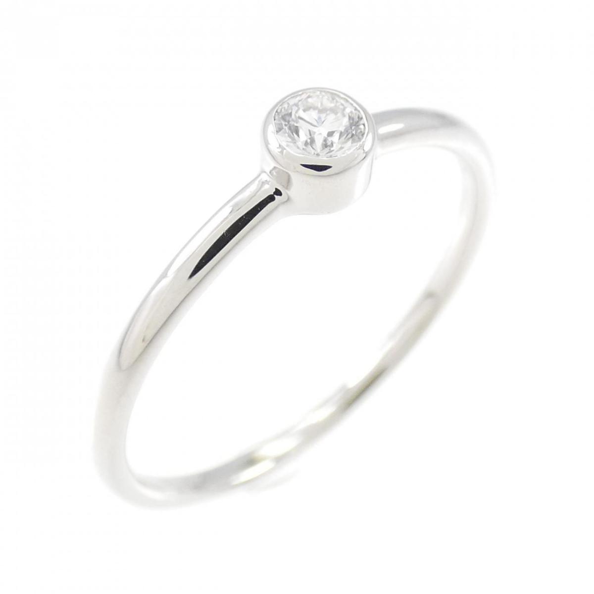 【KOMEHYO】 【リメイク】PT ソリティア ダイヤモンド リング 0.10CT【中古】 【コメ兵】